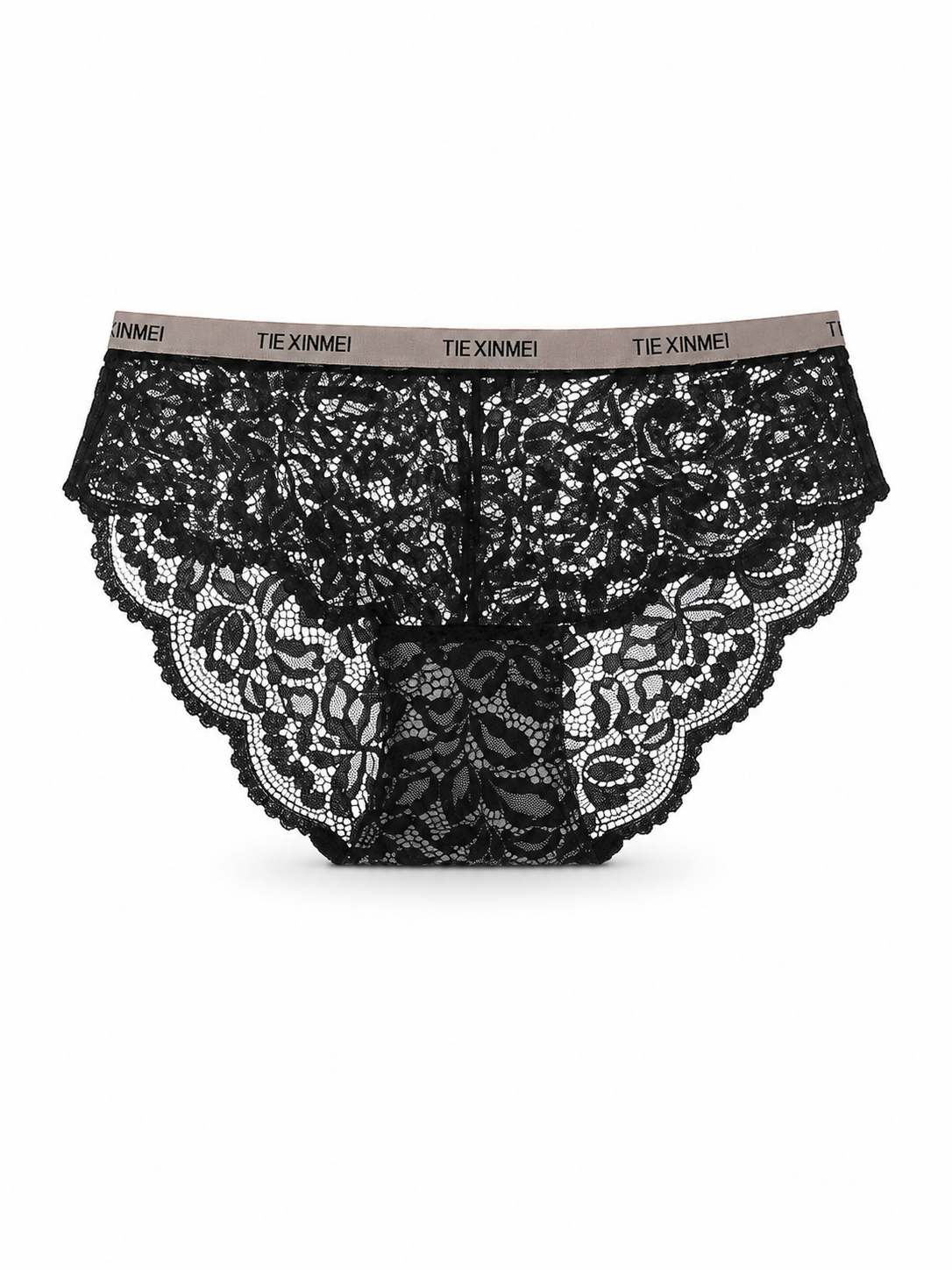 Soft Noir DK-003 Floral Lace Brief 2-Pack – Black & Red