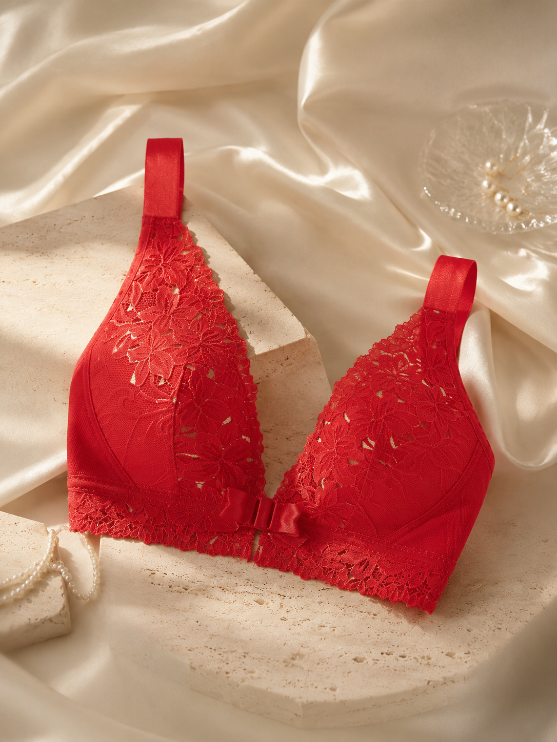 Soft Noir XZ-OO8 Front-Closure Wireless Smoothing Bra