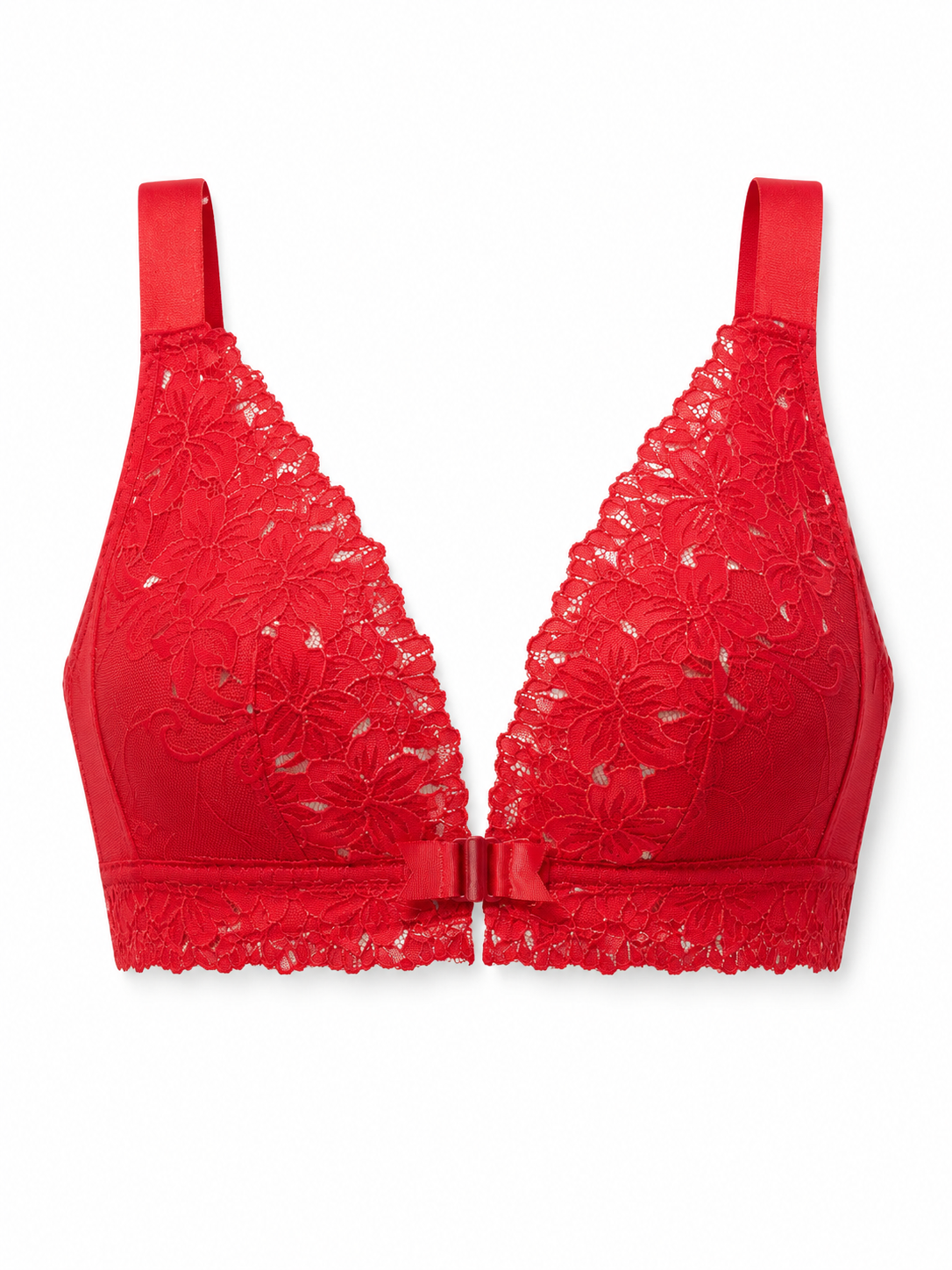 Soft Noir XZ-OO8 Front-Closure Wireless Smoothing Bra