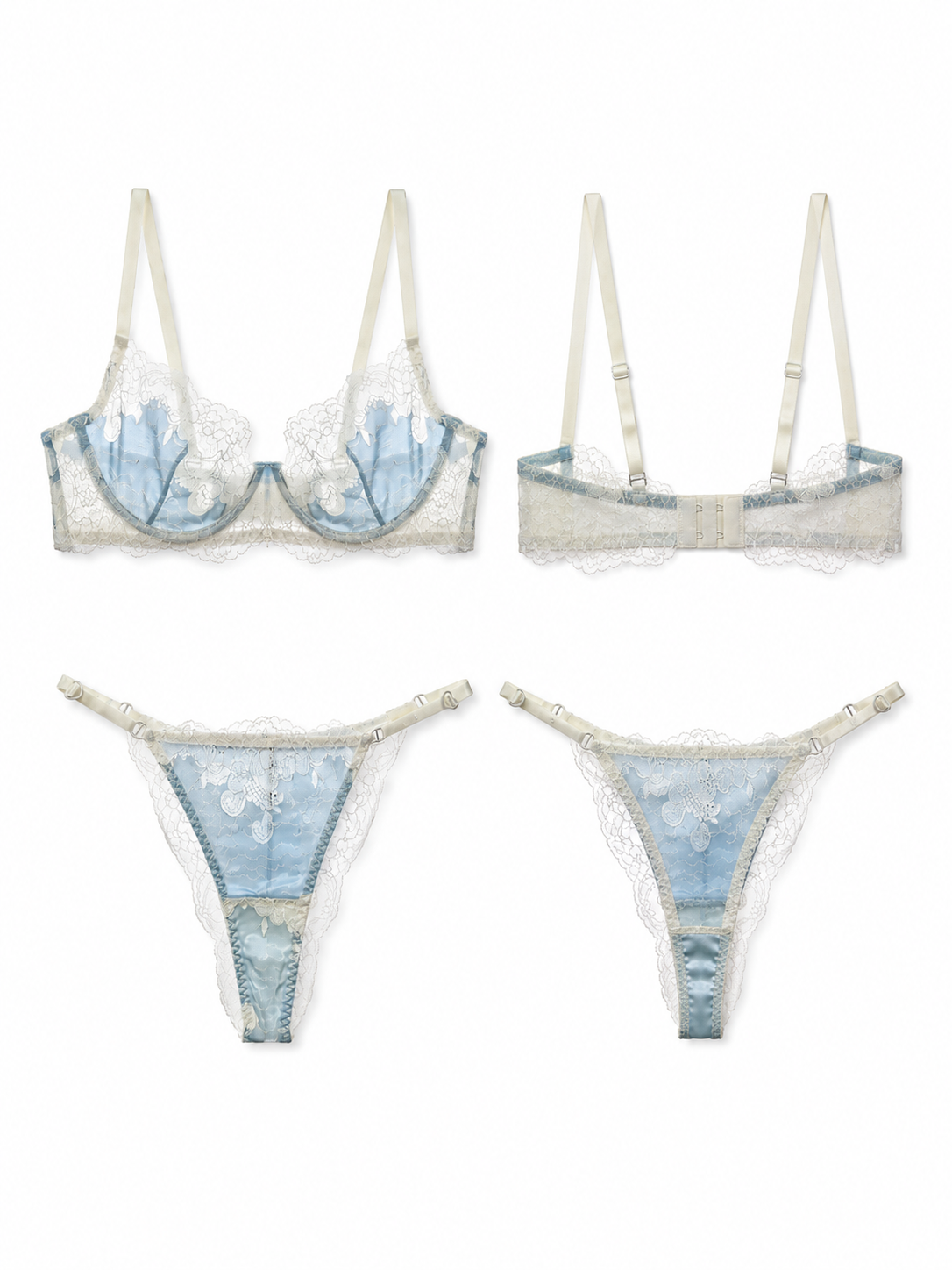 Soft  Noir TZ-001  Elise Lace Lingerie Set