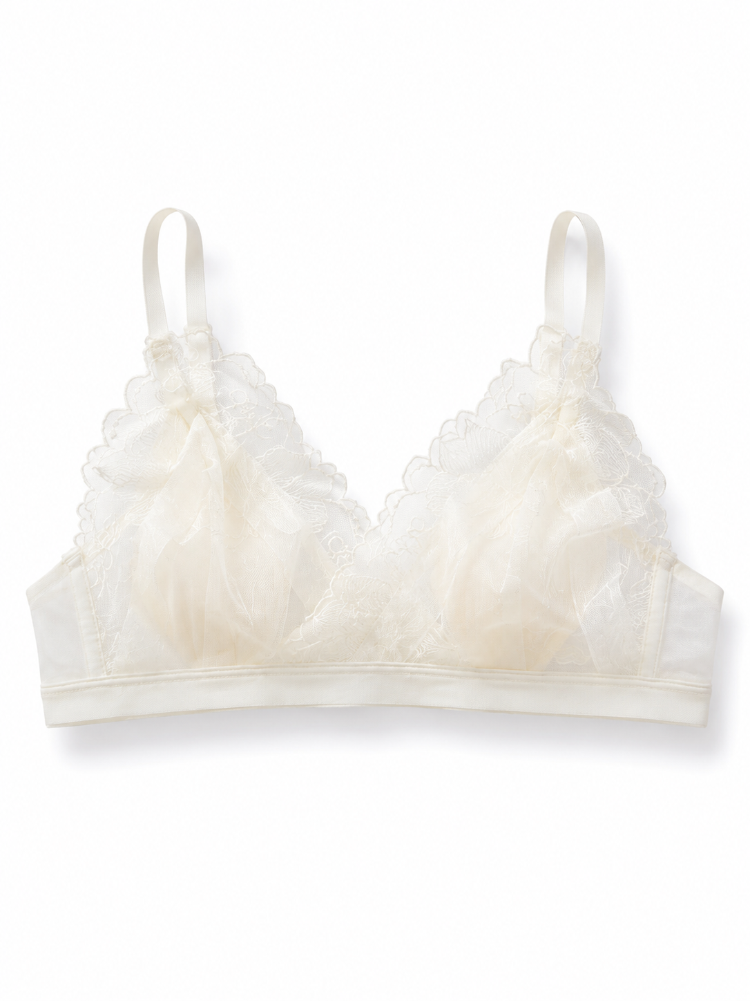Soft Noir XZ-003 Floral Lace Bralette for Small Bust
