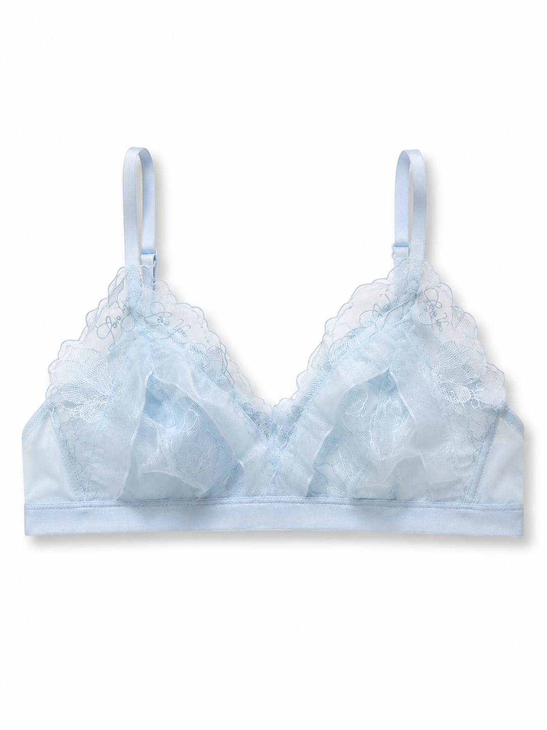 Soft Noir XZ-003 Floral Lace Bralette for Small Bust