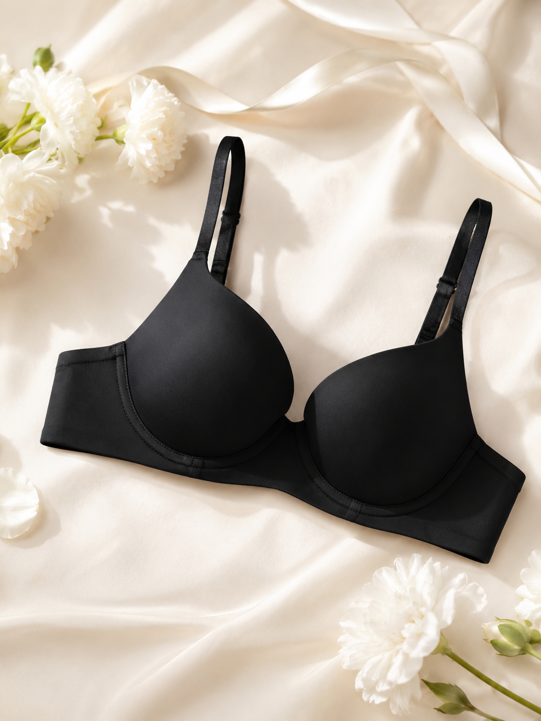 소프트 느와르 XZ-004 심리스 리프트 브라 – 부드럽고 편안한 와이어 지지