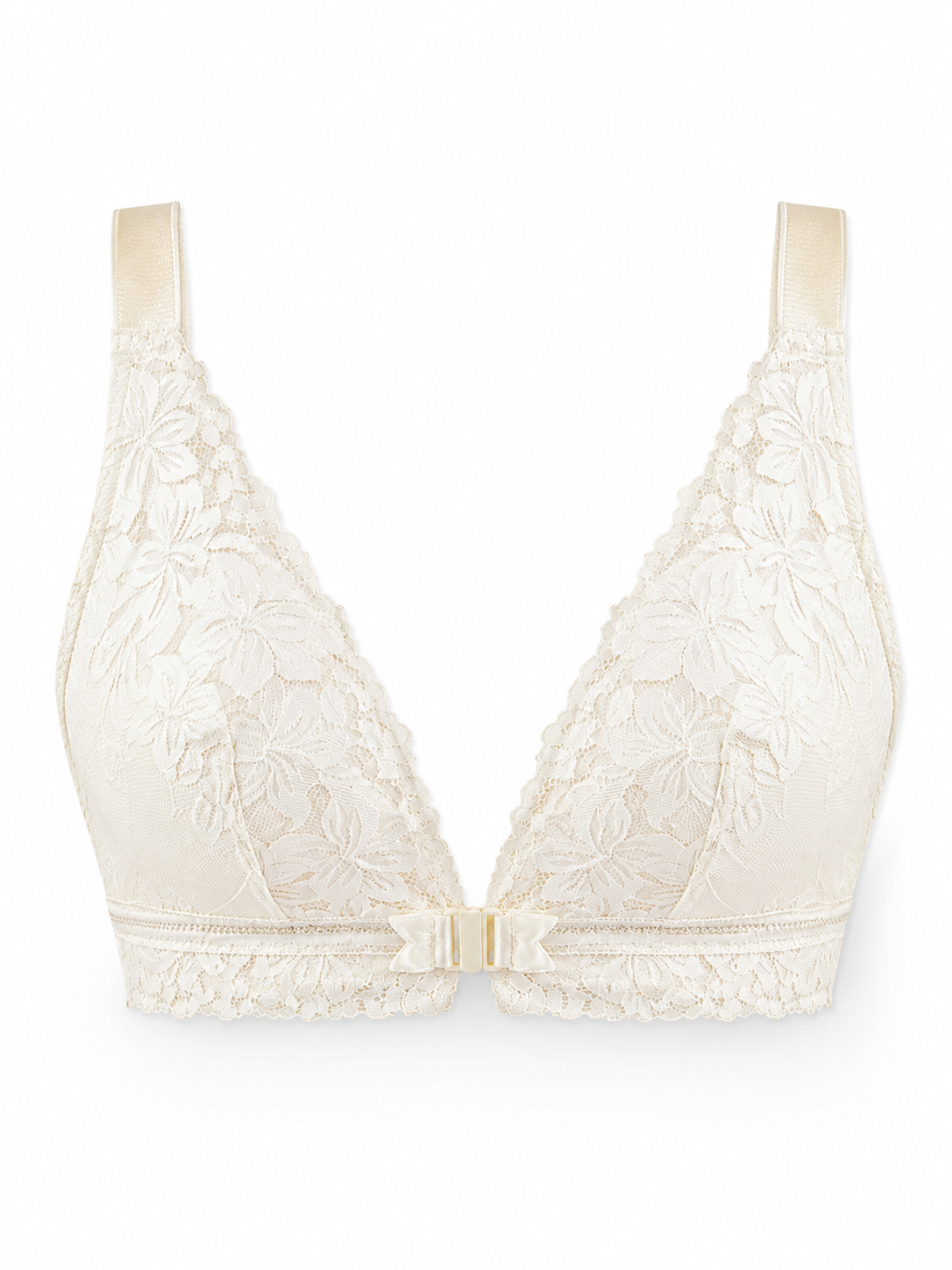 Soft Noir XZ-OO8 Front-Closure Wireless Smoothing Bra