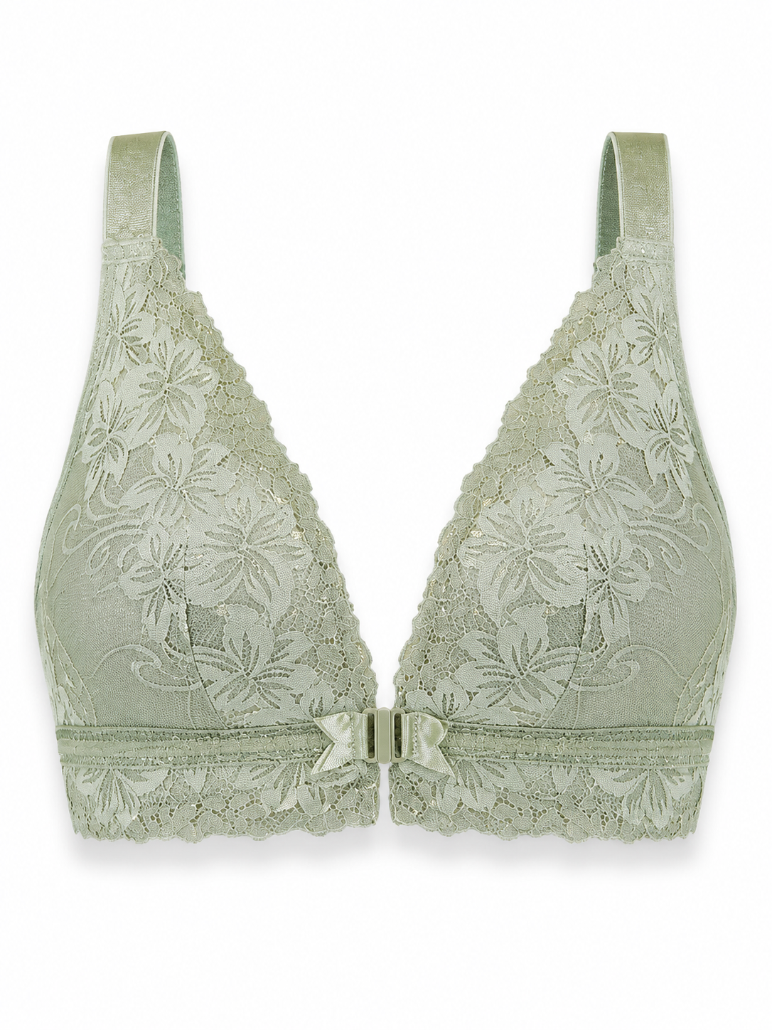 Soft Noir XZ-OO8 Front-Closure Wireless Smoothing Bra