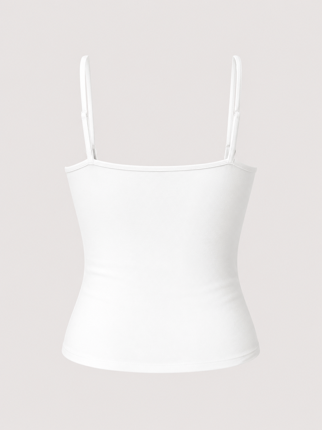 Soft Noir Padded Strappy Camisole in white for refined lingerie styling